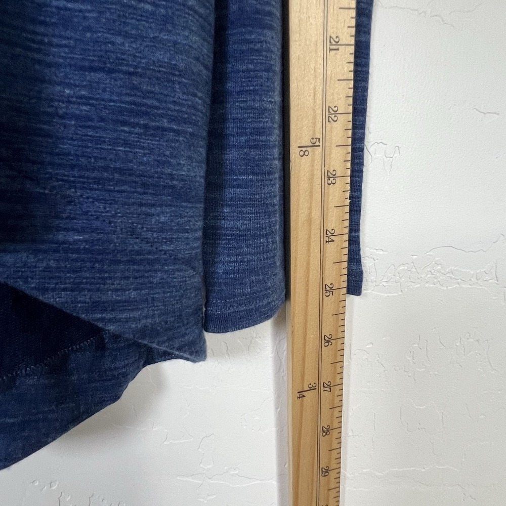 Athleta Womens Nirvana Wear Two Ways Wrap Cardigan Size Small Blue Open Front - Picture 7 of 11